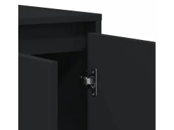 Aparador Negro Madera de Ingeniería Negra 120 x 41 x 75 cm Aparador Negro