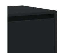 Aparador Negro Madera de Ingeniería Negra 120 x 41 x 75 cm Aparador Negro