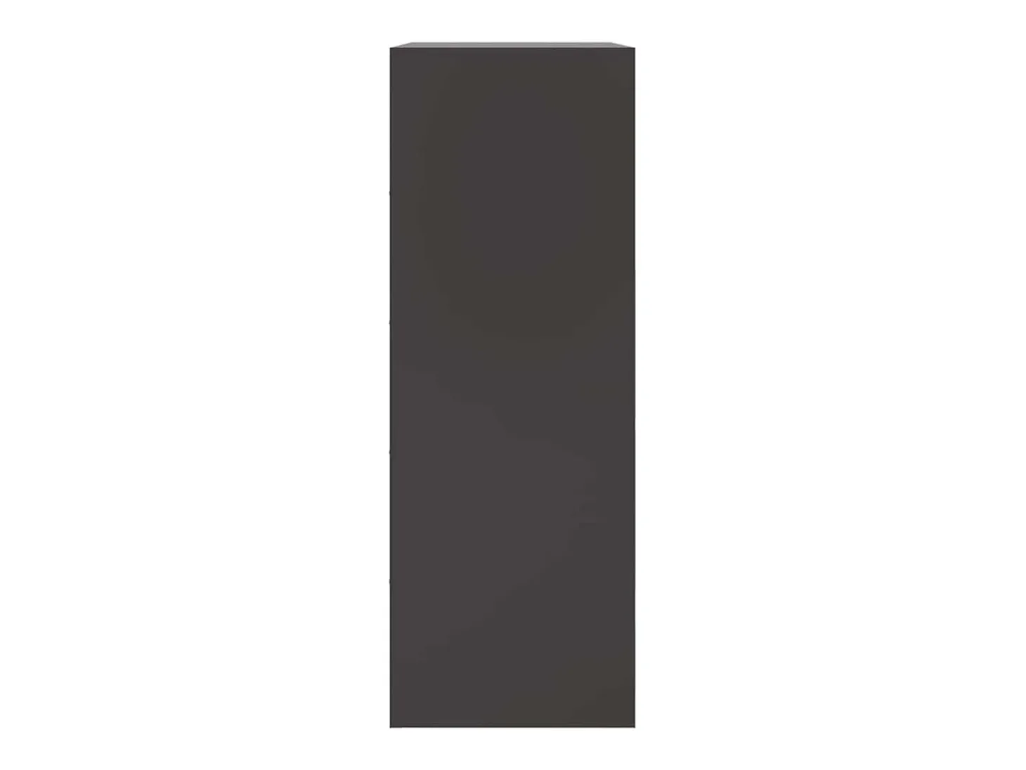 Aparador negro 67x39x107 cm acero