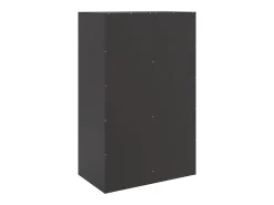Aparador negro 67x39x107 cm acero