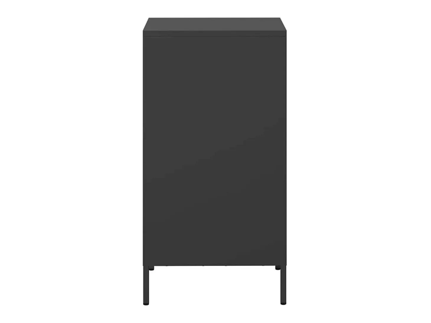 Aparador negro 35x39x73,5 cm acero laminado en frío