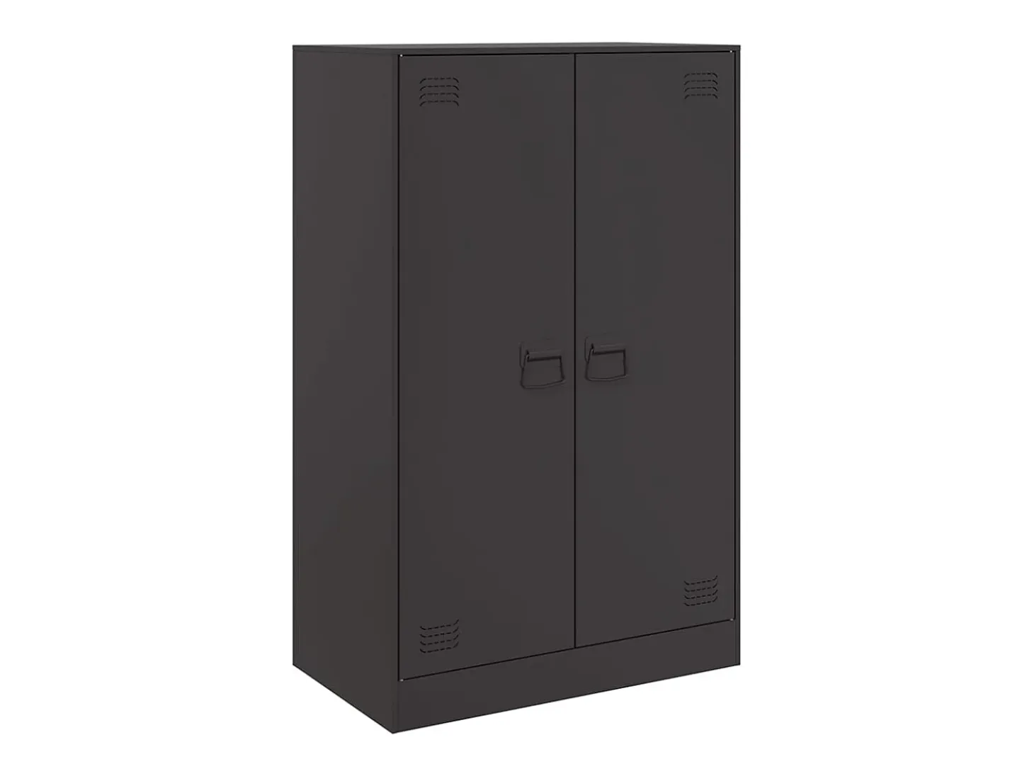 Aparador negro 67x39x107 cm acero
