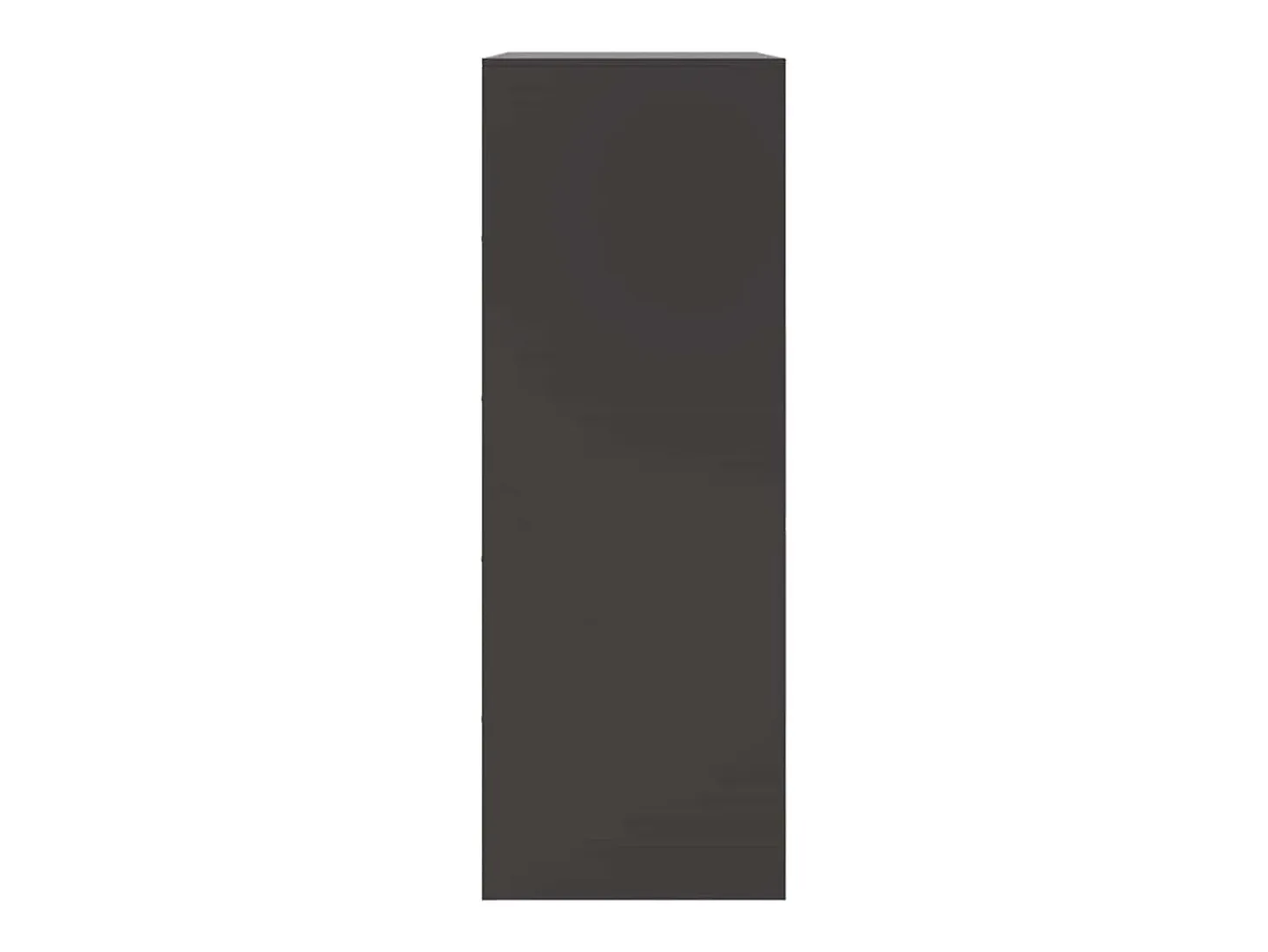 Aparador negro 67x39x107 cm acero