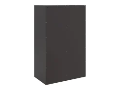 Aparador negro 67x39x107 cm acero