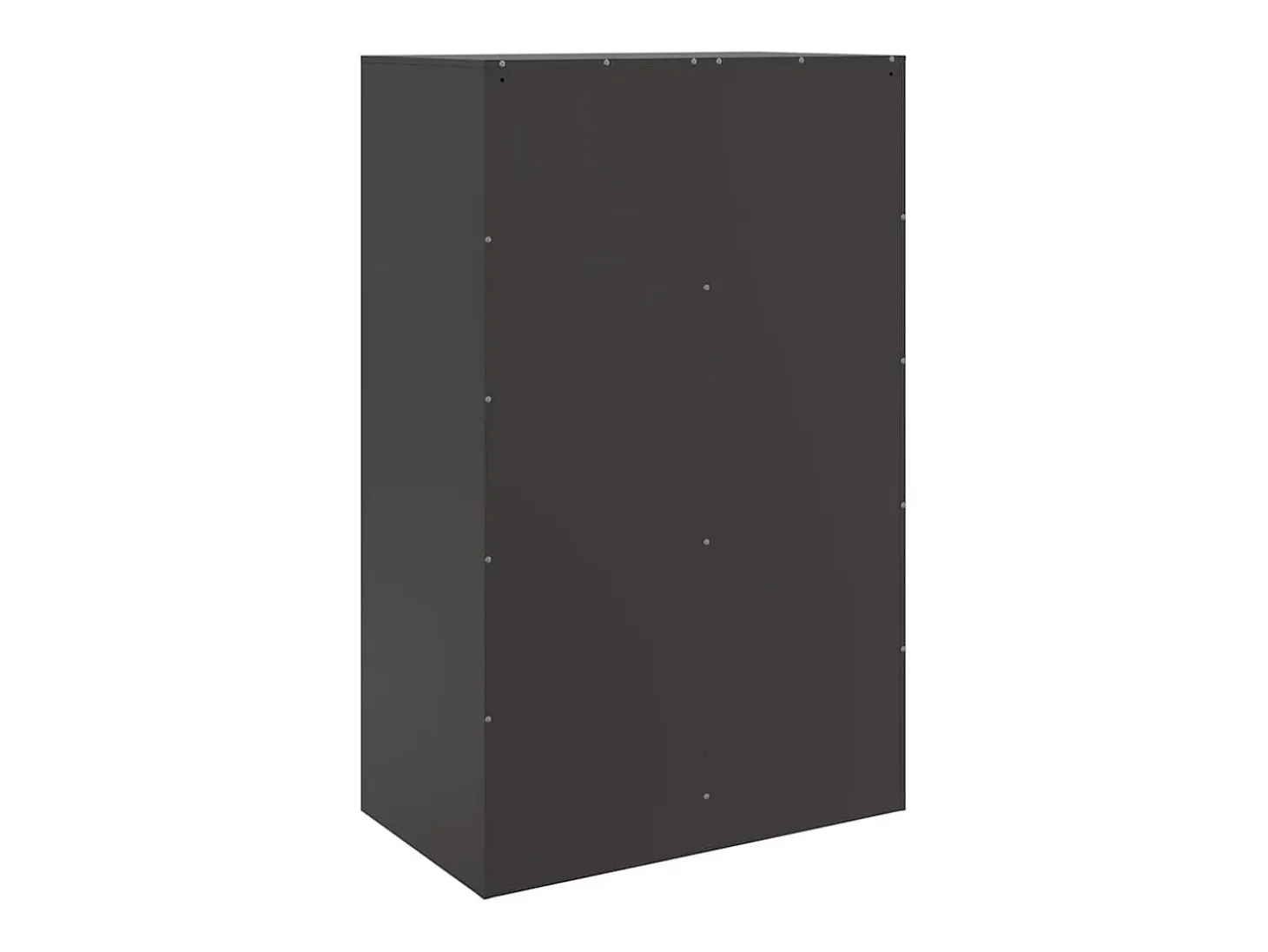 Aparador negro 67x39x107 cm acero