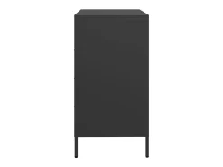 Aparador negro 68x39x73,5 cm acero laminado en frío