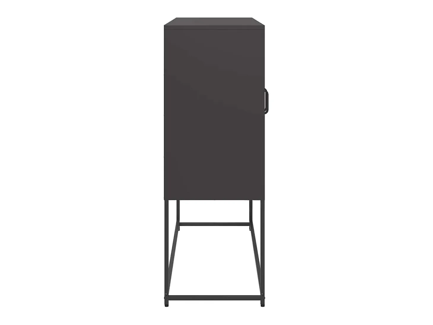 Aparador negro 100,5x39x107 cm acero laminado en frío