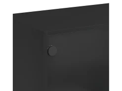 Aparador negro 102x37x75,5 cm madera contrachapada