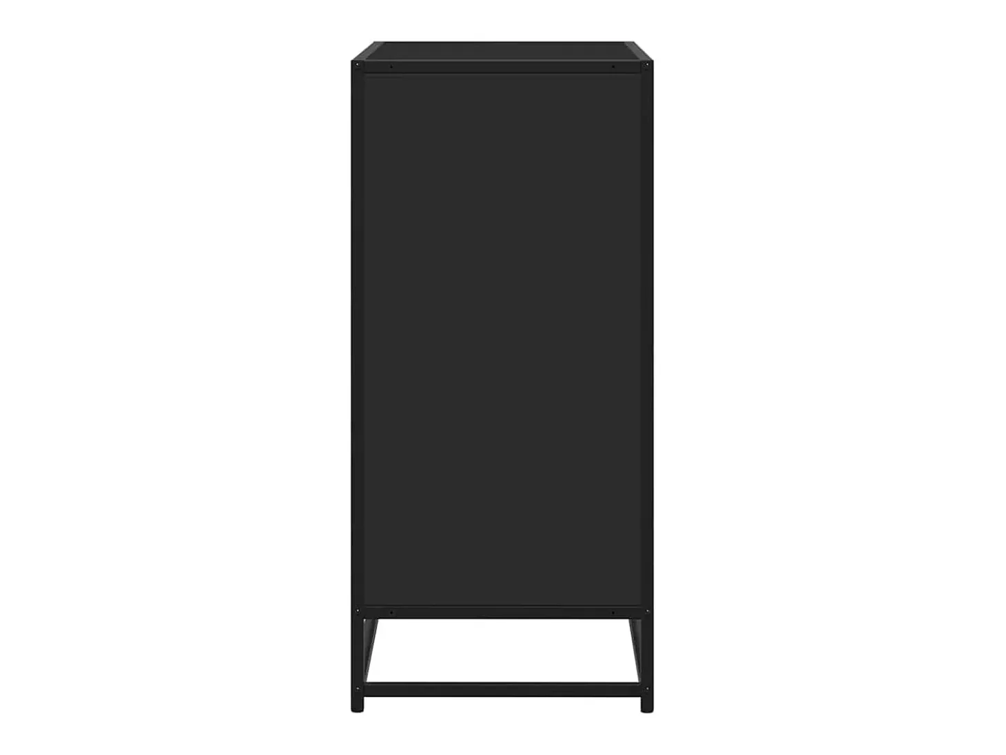 Aparador negro 62x35x76 cm madera contrachapada