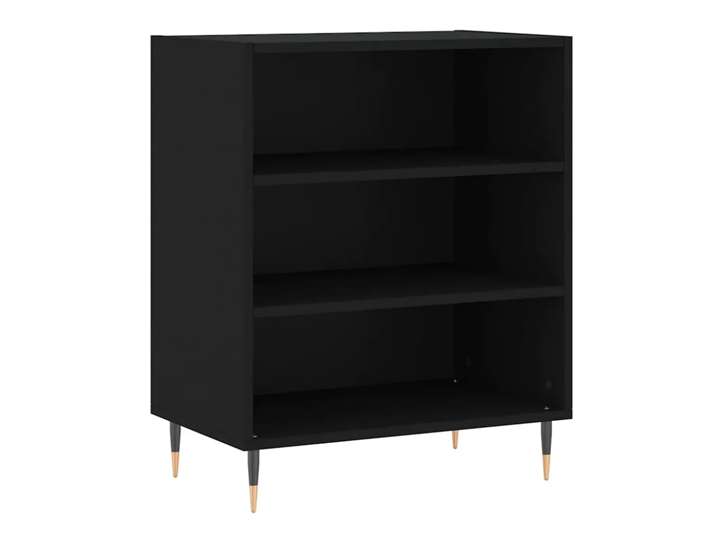 Aparador negro 57x35x70 cm madera de ingeniería