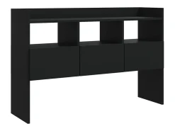 Aparador negro 105x30x70 cm Madera de ingeniería