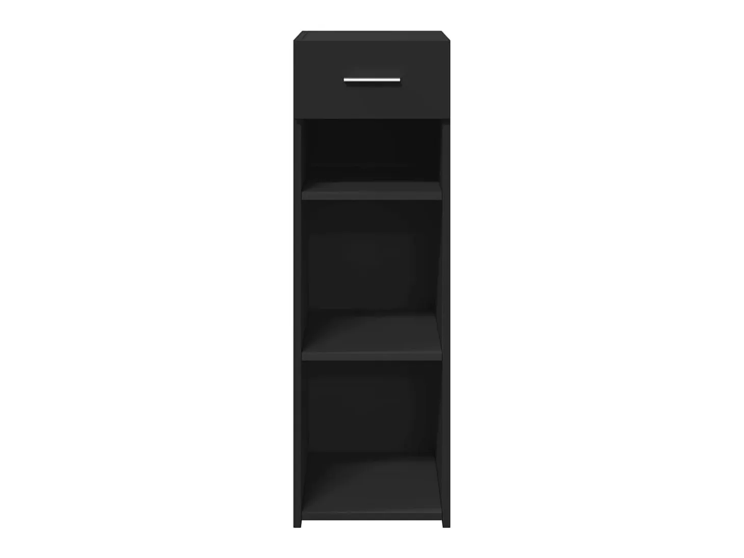 Aparador negro 30x42,5x93 cm madera contrachapada