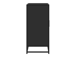 Aparador negro 68x35x76 cm madera contrachapada y metal