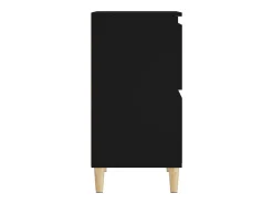 Aparador negro 60x35x70 cm Madera de ingeniería
