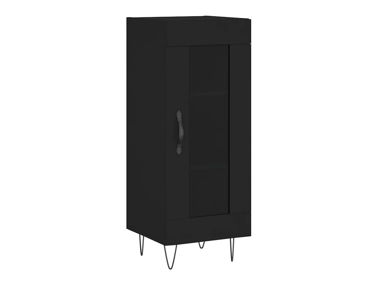 Aparador negro 34,5x34x90 cm Madera de ingeniería