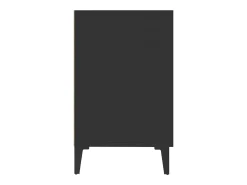 Aparador negro 100x36x60 cm madera de ingeniería