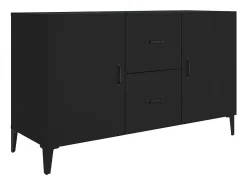 Aparador negro 100x36x60 cm madera de ingeniería