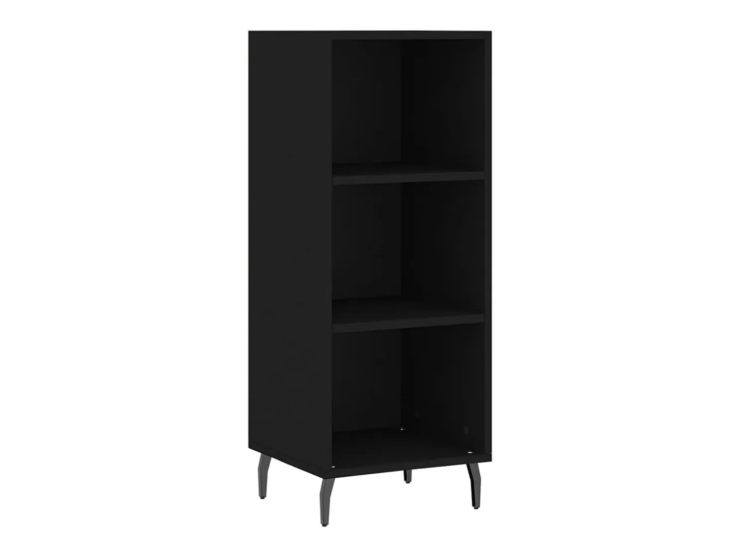 Aparador negro 34,5x32,5x90 cm madera de ingeniería