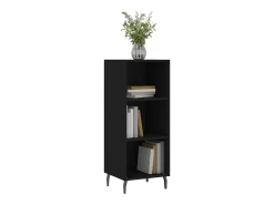 Aparador negro 34,5x32,5x90 cm madera de ingeniería