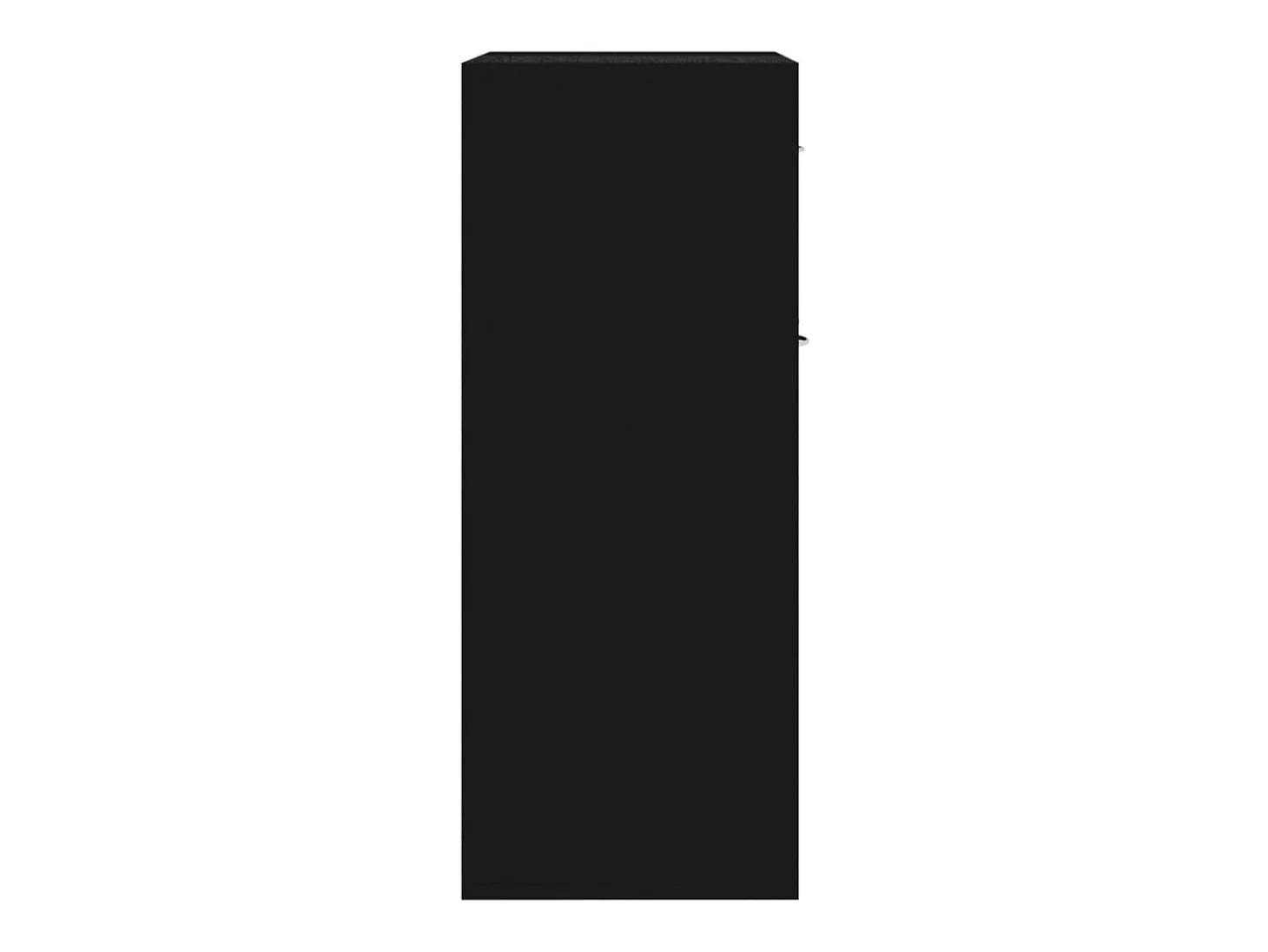 Aparador negro 60x30x75 cm madera de ingeniería