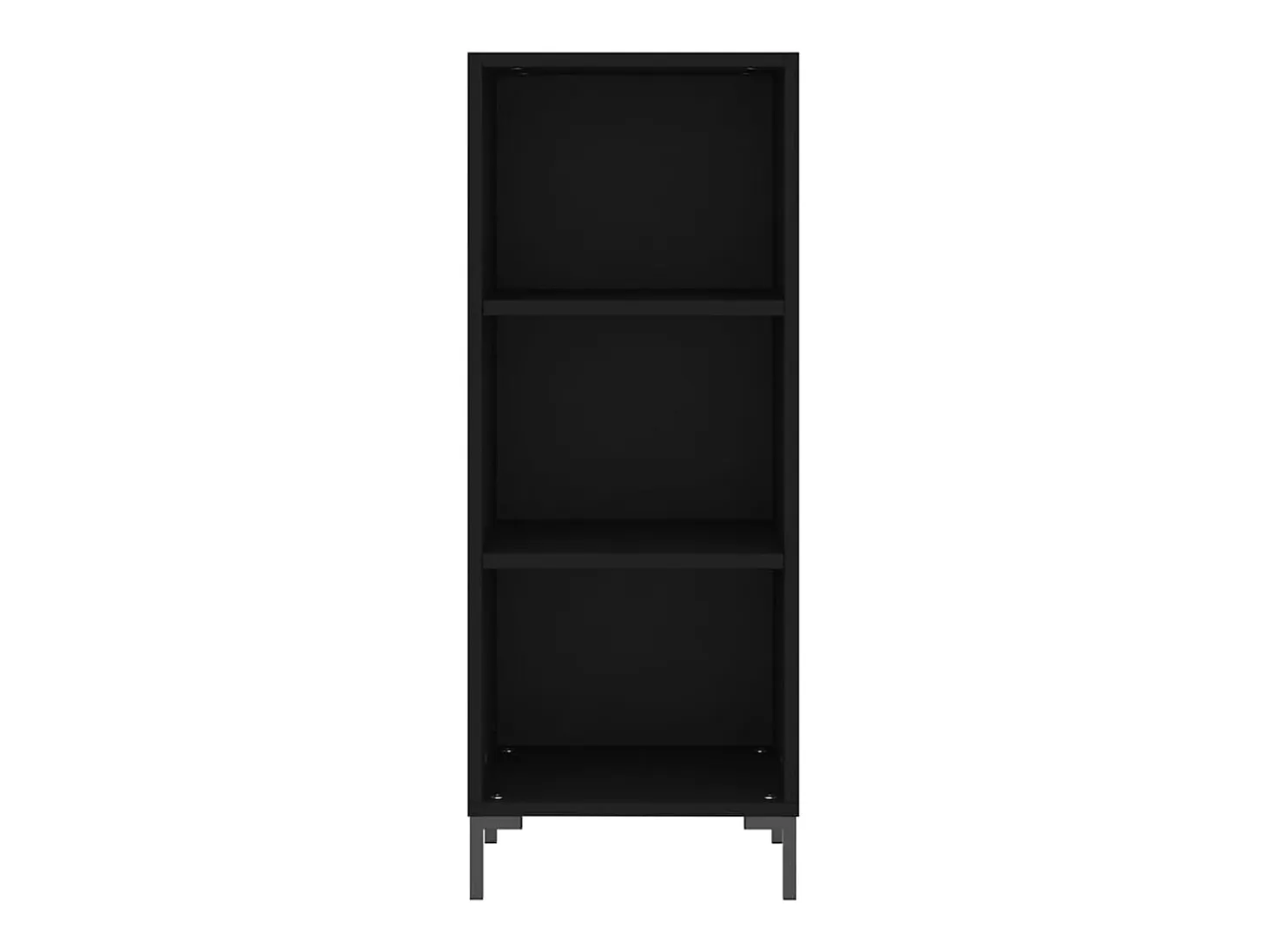 Aparador negro 34,5x32,5x90 cm madera de ingeniería