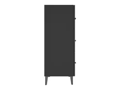 Aparador negro 69,5x34x90 cm madera de ingeniería