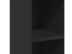 Aparador negro 30x41x124 cm madera contrachapada