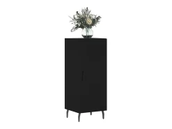 Aparador negro 34,5x34x90 cm Madera de ingeniería