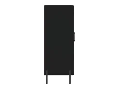 Aparador negro 69,5x34x90 cm madera de ingeniería