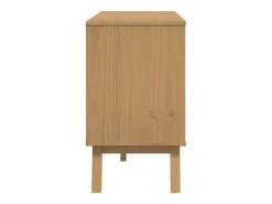 Aparador OLDEN madera maciza pino gris y marrón 114x43x73,5 cm