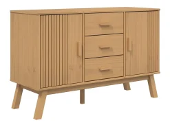 Aparador OLDEN marrón 114x43x73,5 cm madera maciza de pino