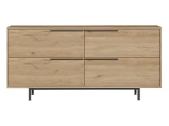 Aparador On3-S color nogal 160x44.5x74.3 cm