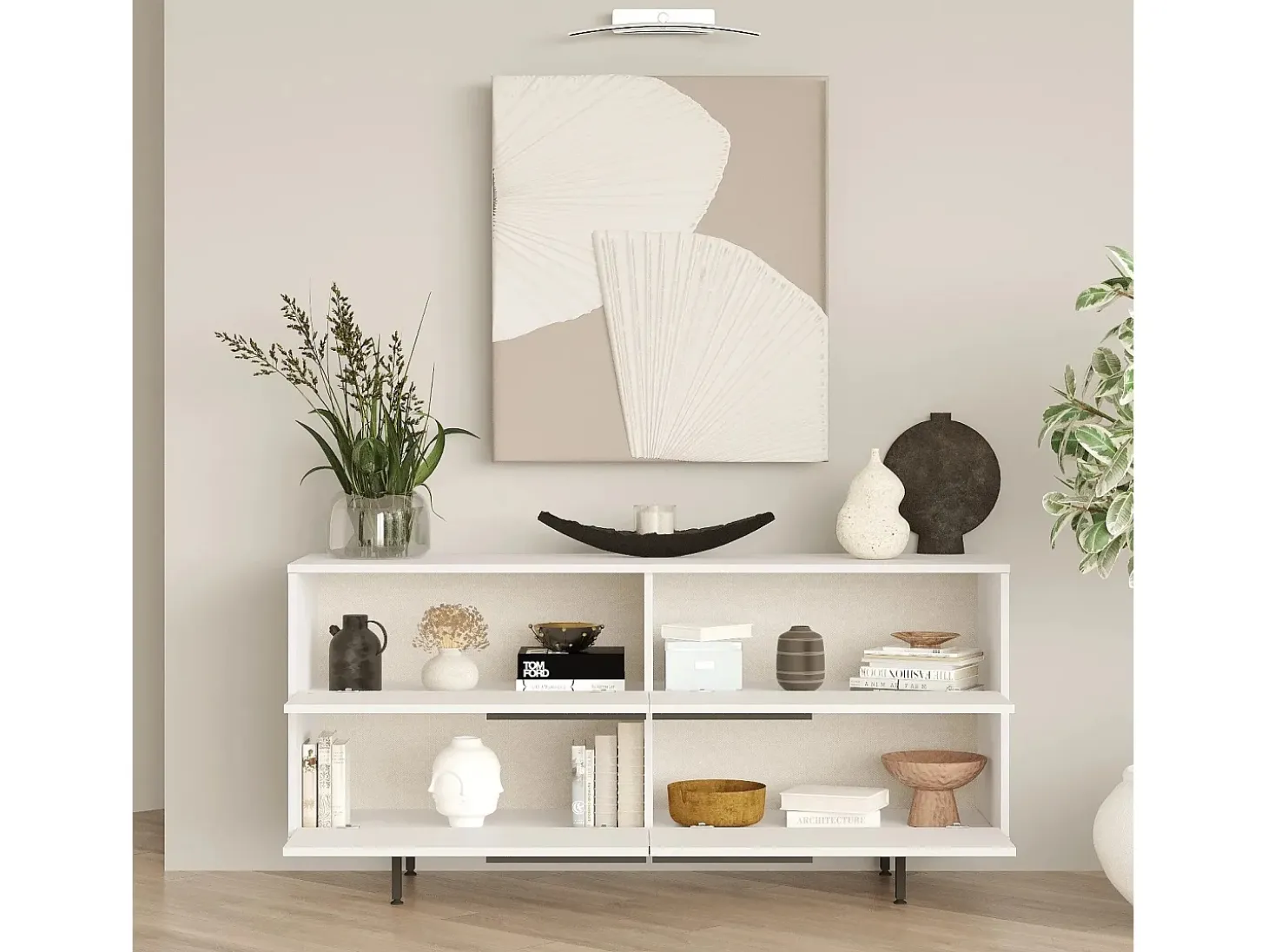 Aparador On3-W Blanco 160x44.5x74.3 cm