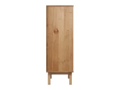 Aparador OTTA madera maciza pino marrón y blanco 85x43x125 cm ES21049