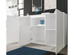 Aparador para Salón comedor en Blanco 140x40x80cm Nevada