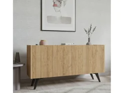 Aparador Pekin color roble 150x76x40 cm