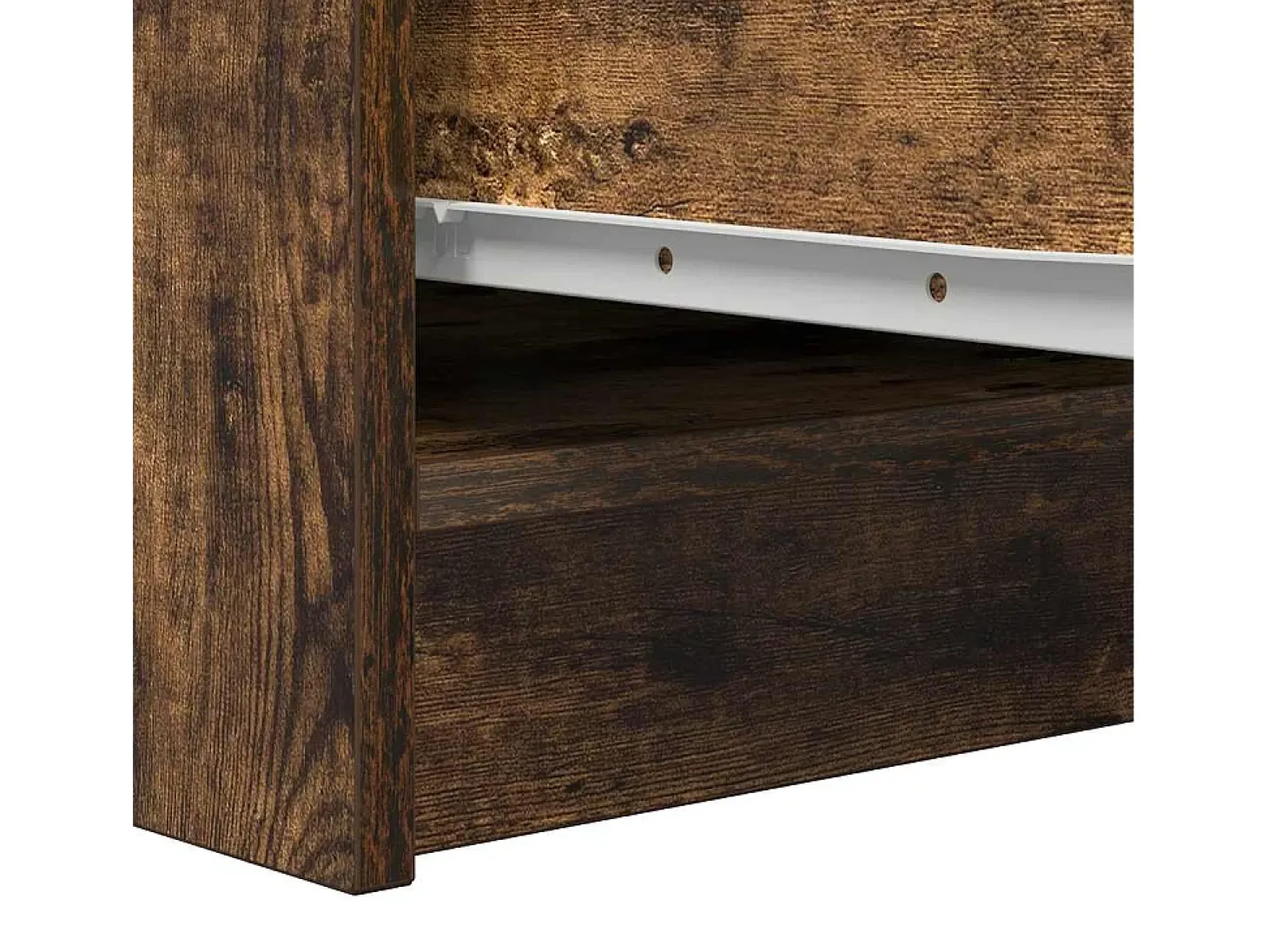 Aparador roble ahumado 29,5x34x76 cm madera de ingeniería