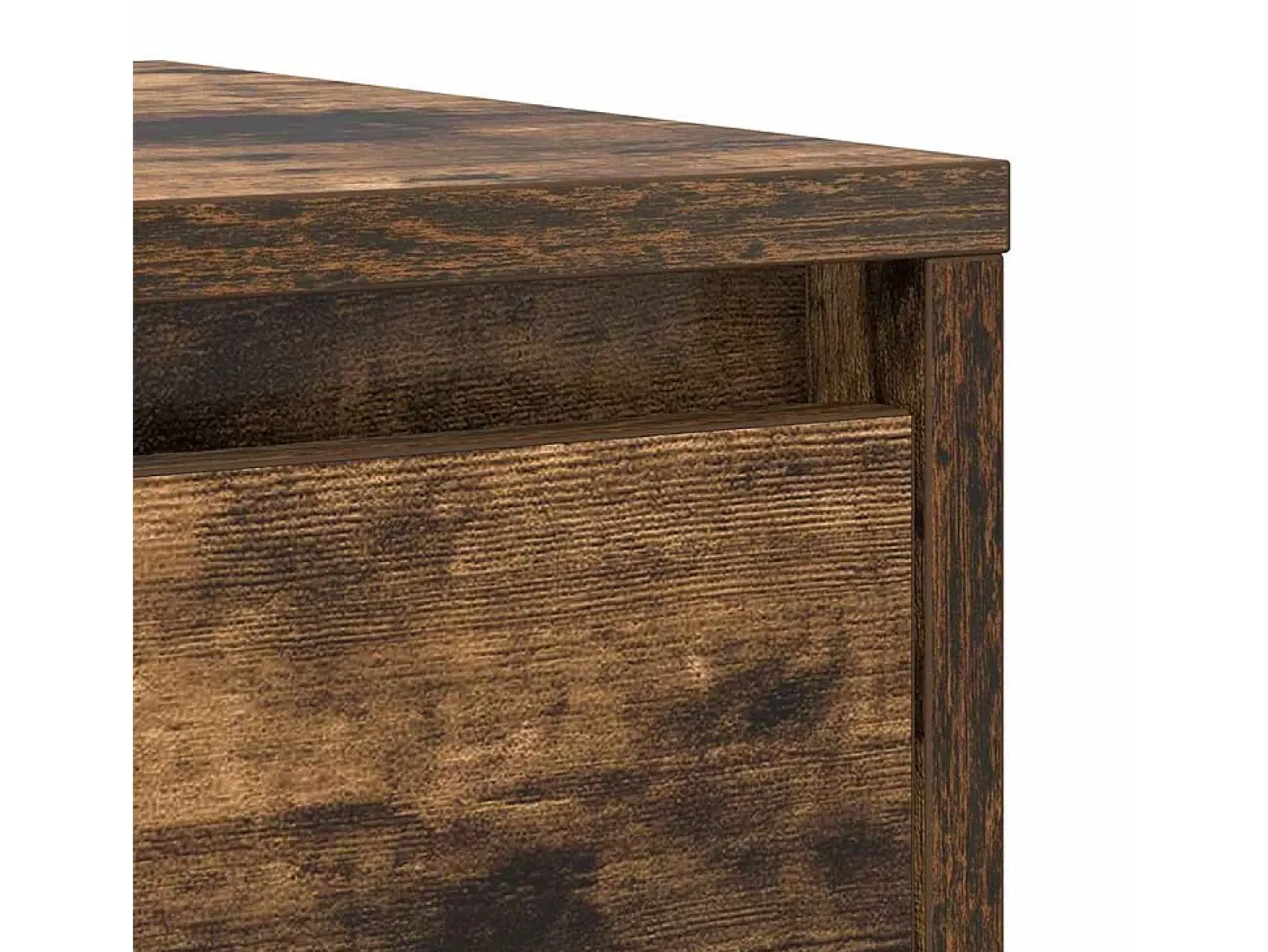 Aparador roble ahumado 29,5x34x76 cm madera de ingeniería