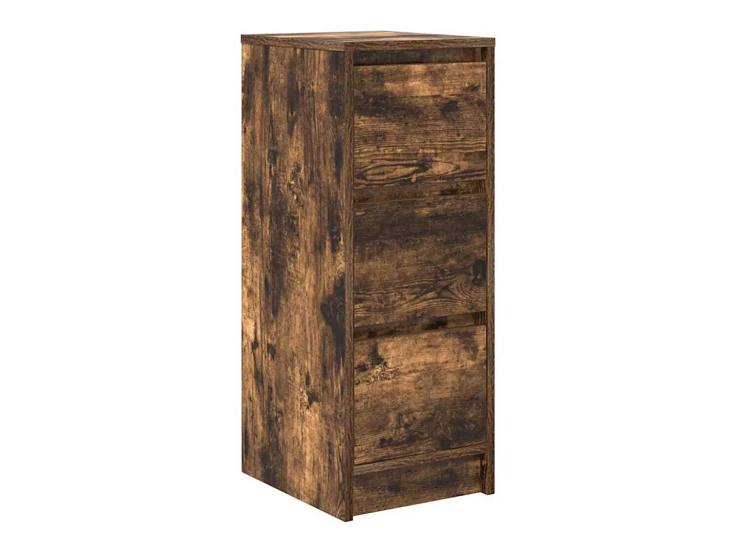 Aparador roble ahumado 29,5x34x76 cm madera de ingeniería