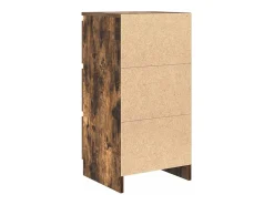 Aparador roble ahumado 37,5x35x76 cm madera de ingeniería
