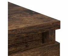 Aparador roble ahumado 37,5x35x76 cm madera de ingeniería