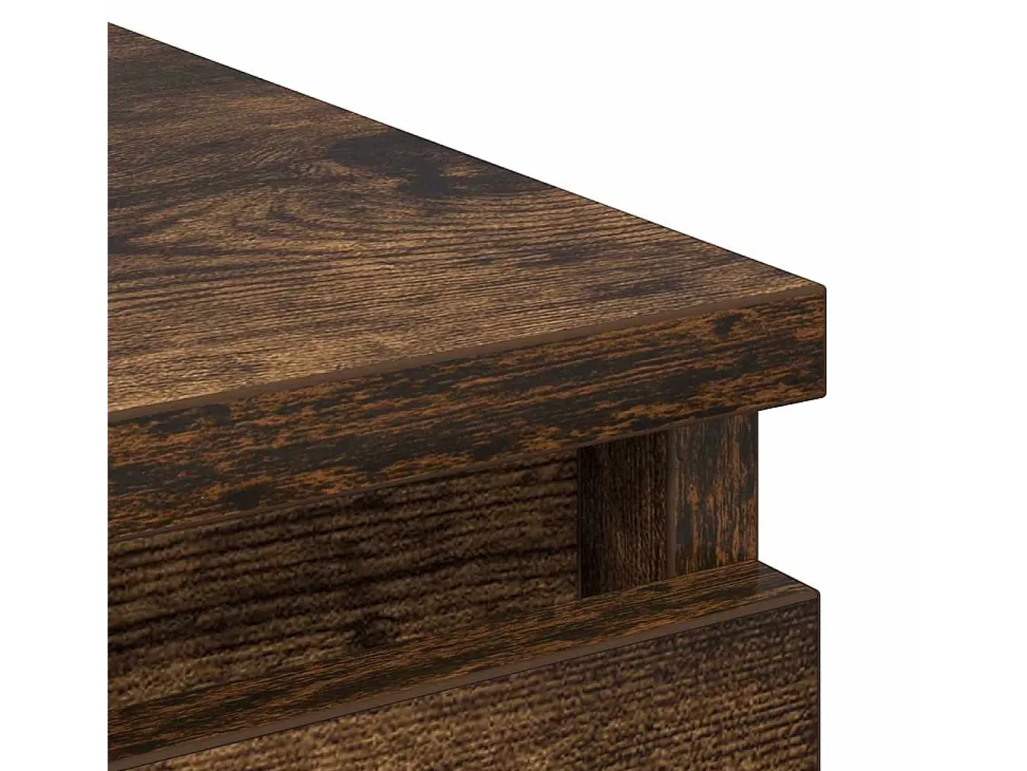 Aparador roble ahumado 37,5x35x76 cm madera de ingeniería