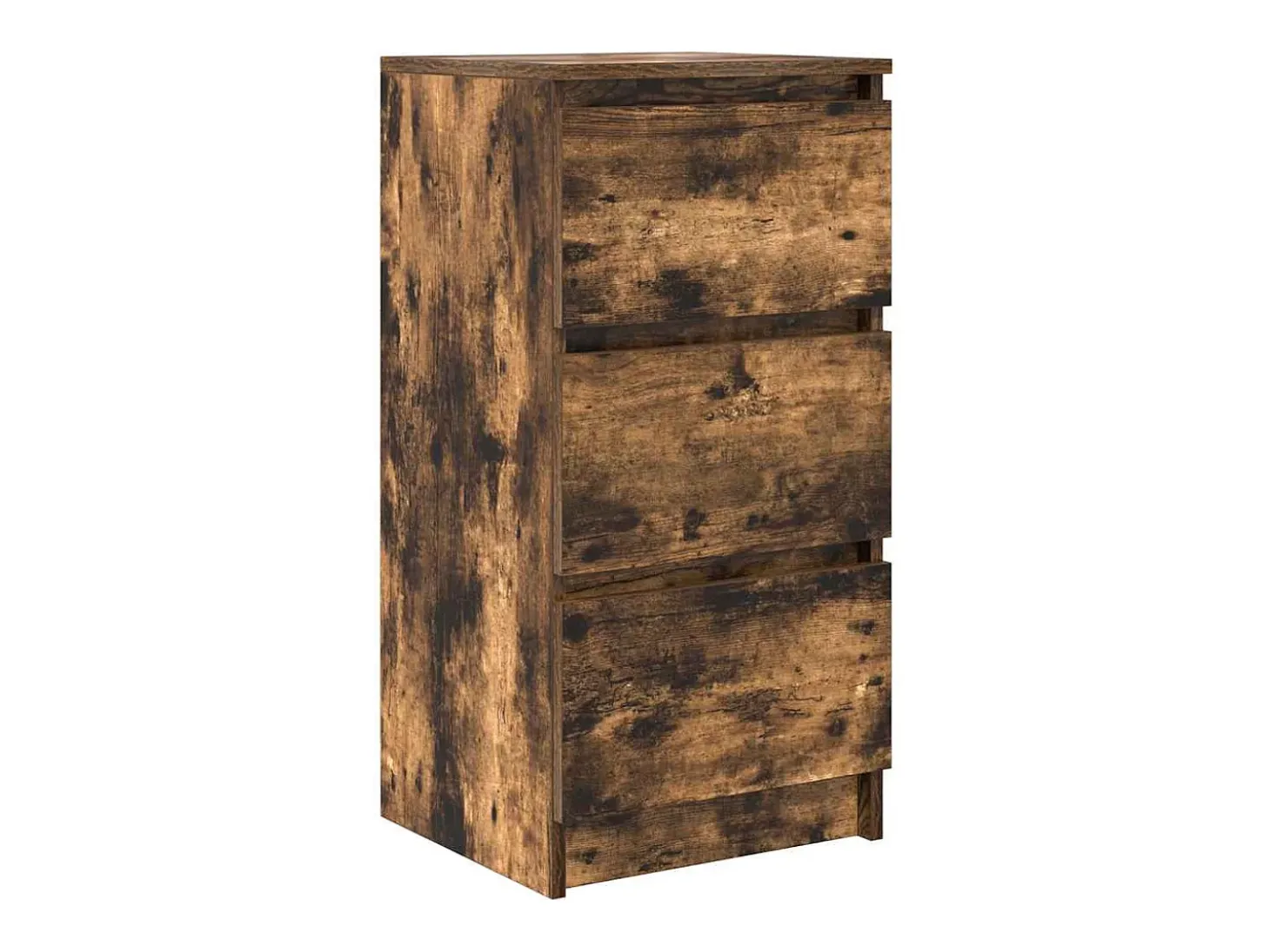 Aparador roble ahumado 37,5x35x76 cm madera de ingeniería