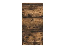 Aparador roble ahumado 37,5x35x76 cm madera de ingeniería