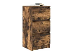 Aparador roble ahumado 37,5x35x76 cm madera de ingeniería