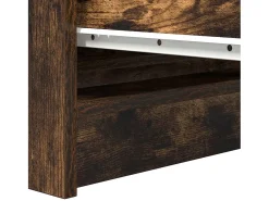 Aparador roble ahumado 37,5x35x76 cm madera de ingeniería