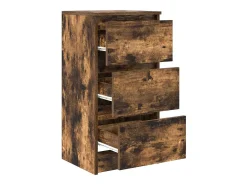 Aparador roble ahumado 37,5x35x76 cm madera de ingeniería