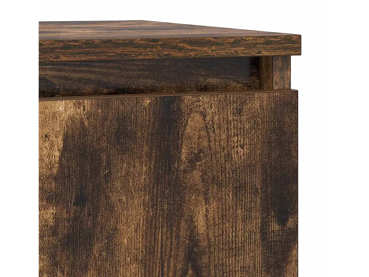 Aparador roble ahumado 57x34x76 cm madera de ingeniería