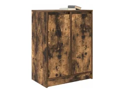 Aparador roble ahumado 57x34x76 cm madera de ingeniería
