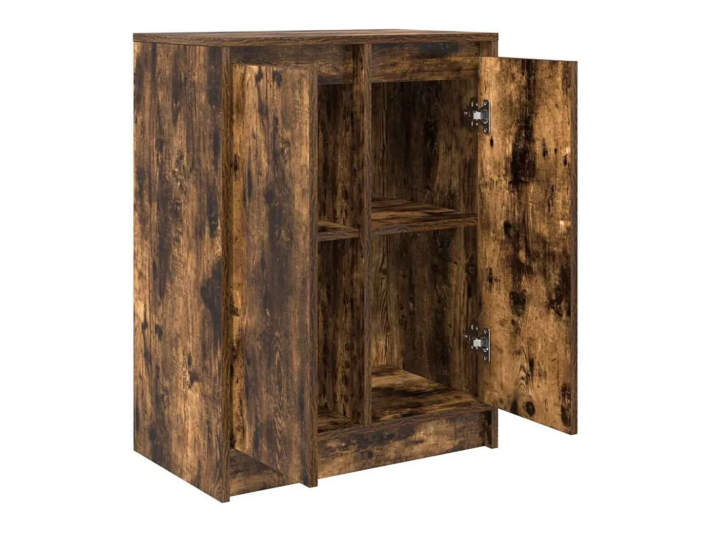 Aparador roble ahumado 57x34x76 cm madera de ingeniería